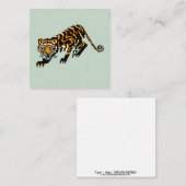 クールグラフィックbigcat - TIGER -動物愛好家- ノートカード (正面/裏面)