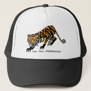 クールグラフィックTIGER – 絶滅危惧動物 – 自然 キャップ