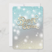 クールグリッターエレガントの光金ゴールドが輝く 招待状 (裏面)