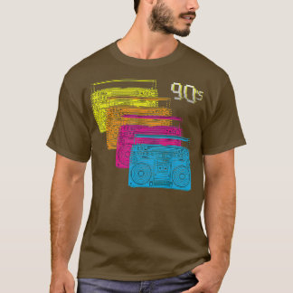 クールゲットブラスター90sパーティーDJディスコ音楽 Tシャツ