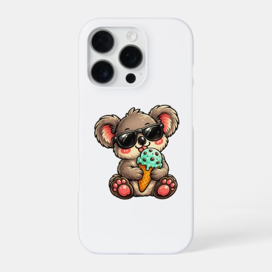 クールコアラアイスクリーム iPhoneケース (裏面)