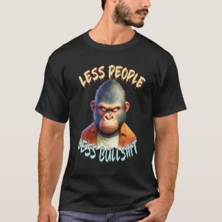 クールゴリラ熱狂する、動物 Tシャツ