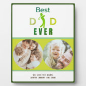 クールゴルファーモダンの最高のパパは常に父親の日の写真 フォトプラーク (正面)