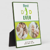 クールゴルファーモダンの最高のパパは常に父親の日の写真 フォトプラーク (側面)