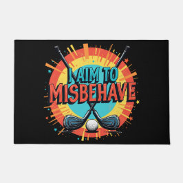 クールゴルフ引用文付きおもしろい ドアマット