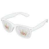 クールゴールドグリッター ユニコーン フェイス レトロサングラス (アングル)