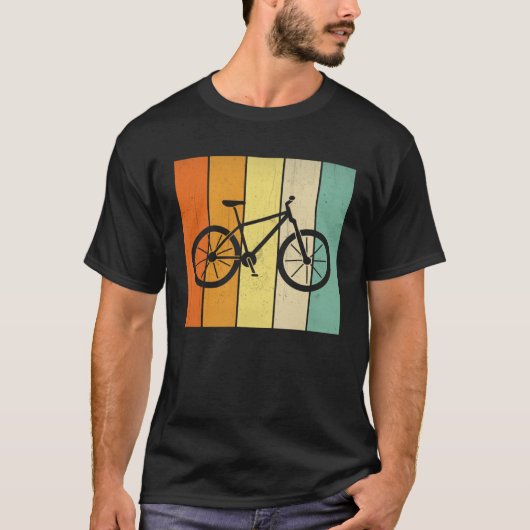 クールサイクリングティーズ自転車グラフィック Tシャツ (正面)