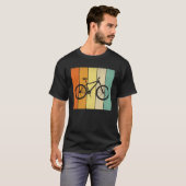 クールサイクリングティーズ自転車グラフィック Tシャツ (正面フル)