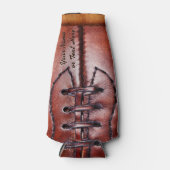 クールサッカーボトルクールパーソナライズされた ボトルクーラー (正面)