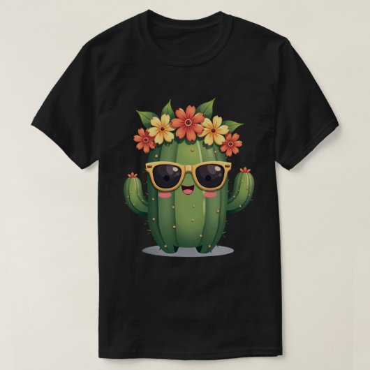 クールサボテン Tシャツ (デザイン正面)