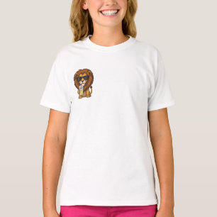 クールサマーサングラス ライオン キッズ Tシャツ