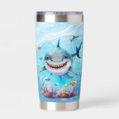 クールサメ好きの人に名前を付ける 保温保冷タンブラー (背面)