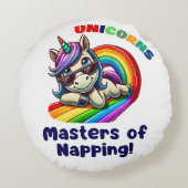 クールサンガリラックスラス付きユニコーン ラウンドクッション (裏面)