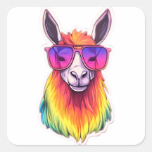 クールサングラスにLGBTQ+ラマ