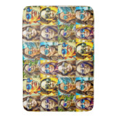 クールサングラスのチックスAIアート バスマット (正面縦)