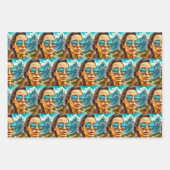 クールサングラスのチックスAIアート ラッピングペーパーシート (正面2)