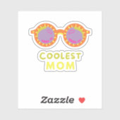 クールサングラスを持つクール母母 シール (シート)