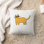 クールサングラス猫 クッション (ブランケット)
