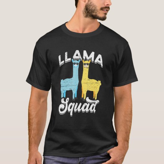 クールサングラス リャマ隊 Tシャツ (正面)