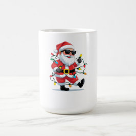 クールサンタのクリスマスイルミネーション - モダンな祭り コーヒーマグカップ