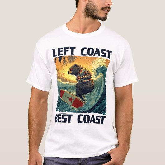 クールサーフィンビーチスピーチ Tシャツ (正面)