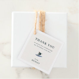 クールサーフィンビーチテーマサンキューユー フェイバータグ