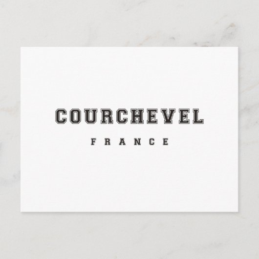 クールシェベルフランス ポストカード (正面)