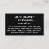 クールシンプルデザイン 名刺 (裏面)