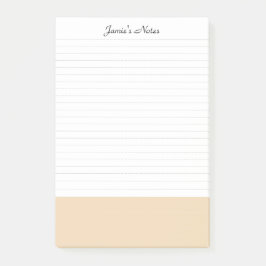 クールシンプルモダンホワイトパステルオレンジライン ポストイット