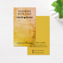 クールジュエリーイヤリング表示水カラーカード