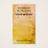 クールジュエリーイヤリング表示水カラーカード (正面)