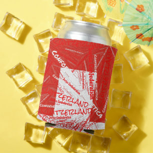 「クールスイスと一緒に倒れろ!」 愛国的な 缶クーラー