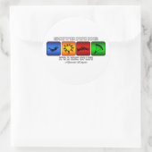 クールスカイダイビングは生き方だ ラウンドシール (バッグ)