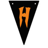 クールスカルスタイリッシュハローウィンパーティ旗 バンティングフラッグ (第2の旗)