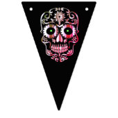 クールスカルスタイリッシュハローウィンパーティ旗 バンティングフラッグ (第1の旗)