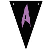 クールスカルスタイリッシュハローウィンパーティ旗 バンティングフラッグ (第3の旗)