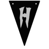 クールスカルスタイリッシュハローウィンパーティ旗 バンティングフラッグ (第2の旗)