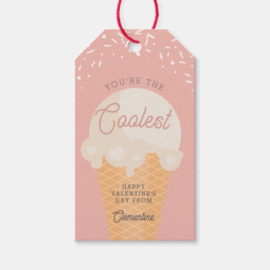 クールスクープ教室バレンタインデー ギフトタグ (正面)