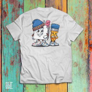 クールスクールアートクルー - カートゥーンノート Tシャツ