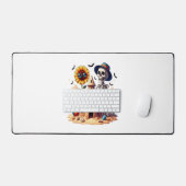 クールスケルトンのビーチ デスクマット (キーボード&マウス)