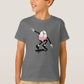 クールスケートボードイースターエッグTシャツ Tシャツ (正面)