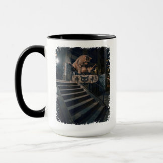 クールスケートボードキャットキックフリップ 楽しいコーヒー マグカップ