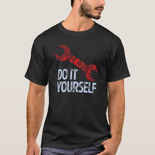 クールステートメントレンチ工具自動車整備士 Tシャツ (正面)