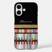 クールストライプ黒 Case-Mate iPhoneケース (裏面)
