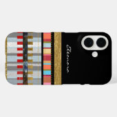 クールストライプ黒 Case-Mate iPhoneケース (裏面 (横))