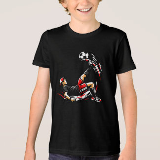 クールストリートキッズサッカーバイクキックTシャツ トライブレンドＴシャツ
