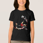 クールストリートキッズサッカーバイクキックTシャツ トライブレンドTシャツ (正面)