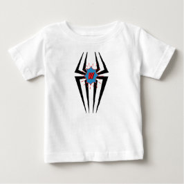 クールスパイダーグラフィックモノグラムキッズカスタム ベビーTシャツ