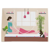 クールスパパーティー愛好家の追加文字 ラージペーパーバッグ (正面)