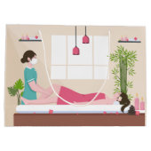 クールスパパーティー愛好家の追加文字 ラージペーパーバッグ (裏面)